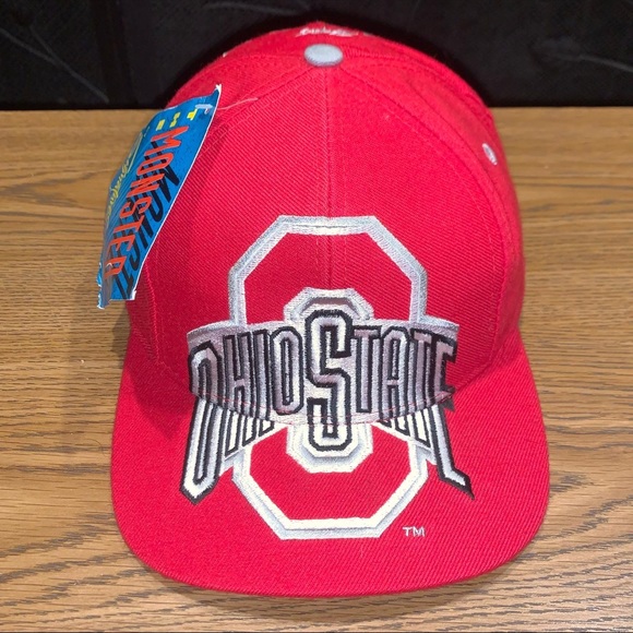 Vintage 90s OSO Ohio State Buckeyes The Monster Logo Signatures Big Logo Hat